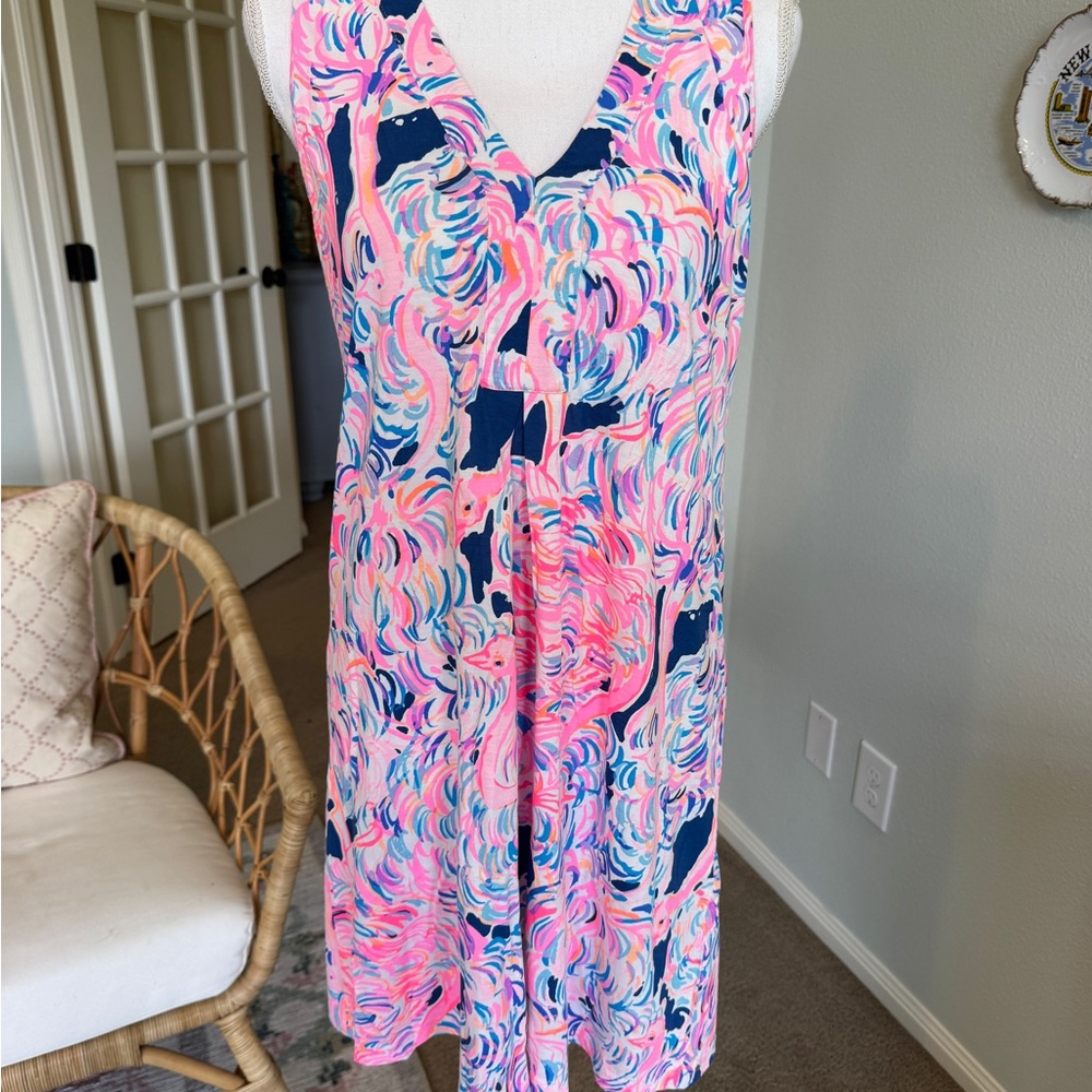 Lilly Pulitzer Sleeveless V-Neck Dress Size Small